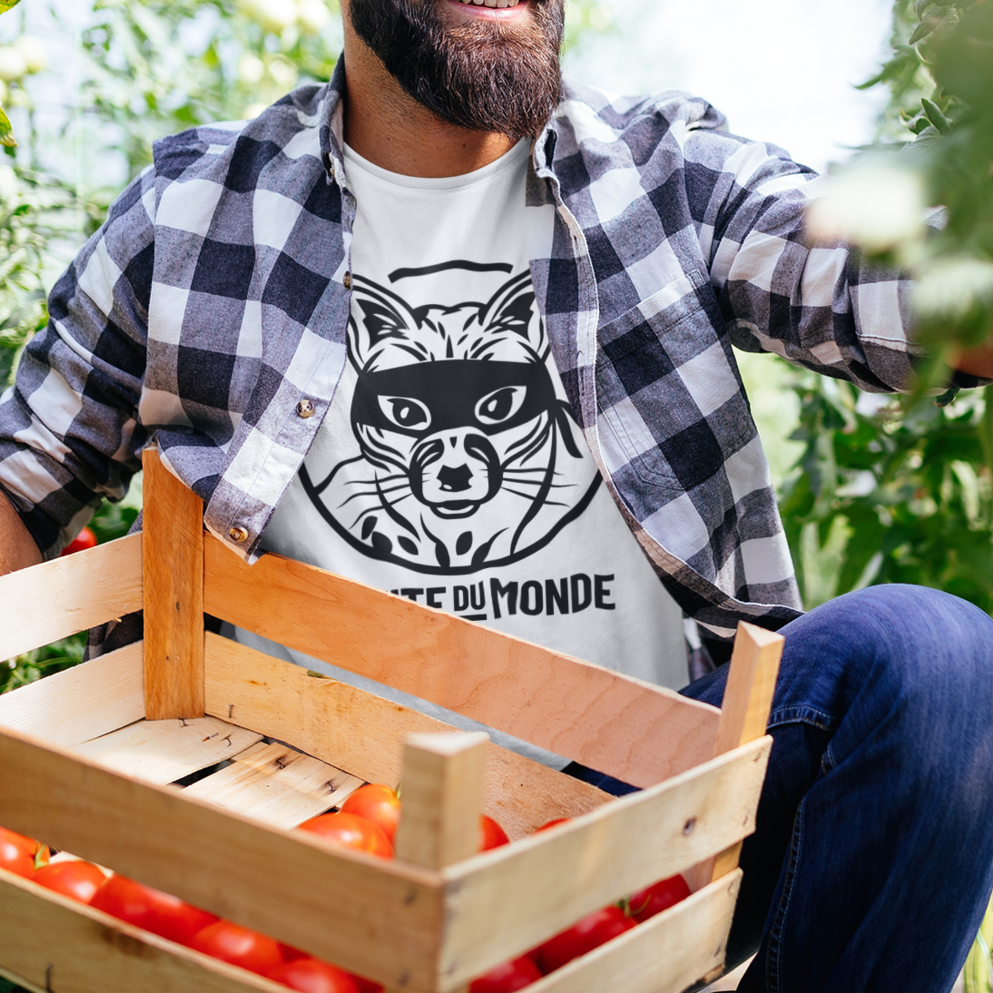 T-shirt#04 | " La Genette Masquée "