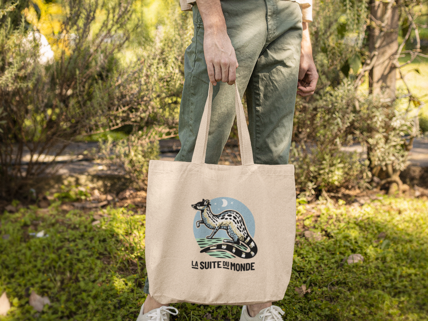 Tote-bag#01 | " La Genette Bleue "