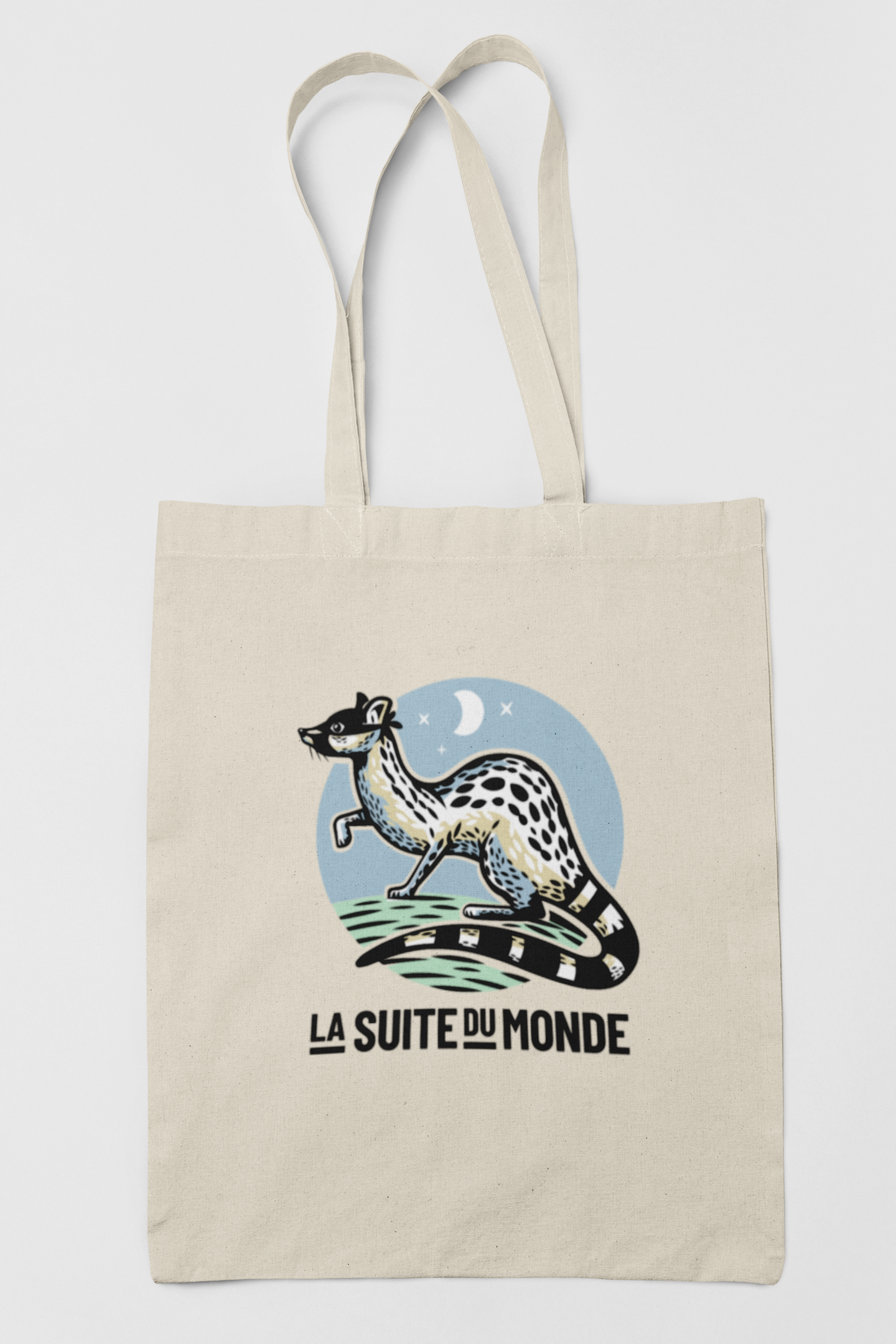 Tote-bag#01 | " La Genette Bleue "