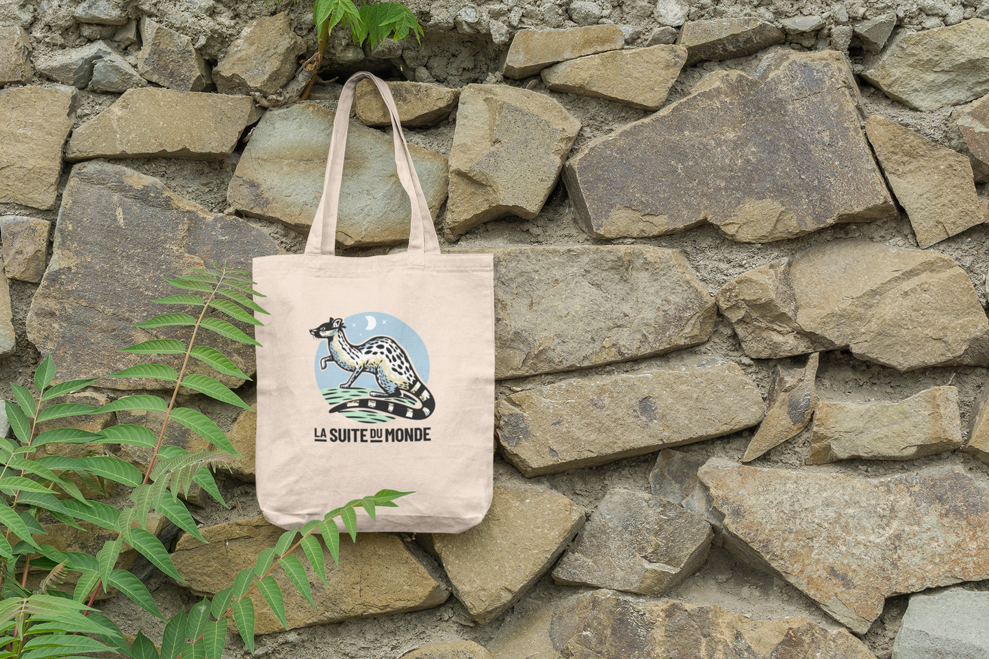 Tote-bag#01 | " La Genette Bleue "