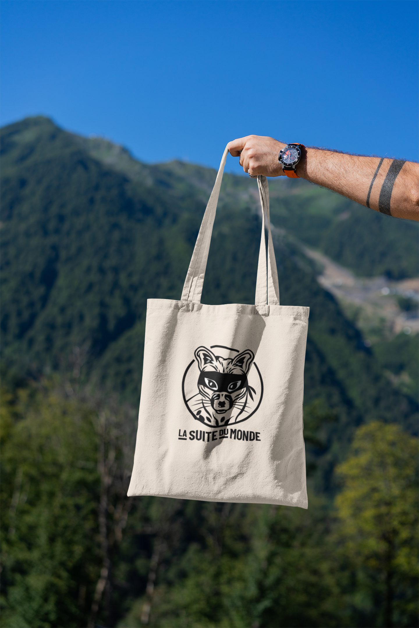 Tote bag #02 | "La genette masquée"