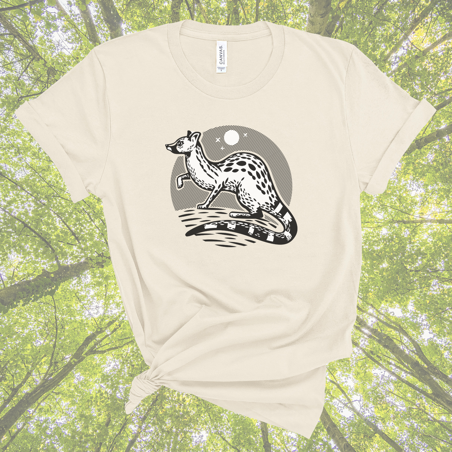 T-shirt #01 | "La genette noire"