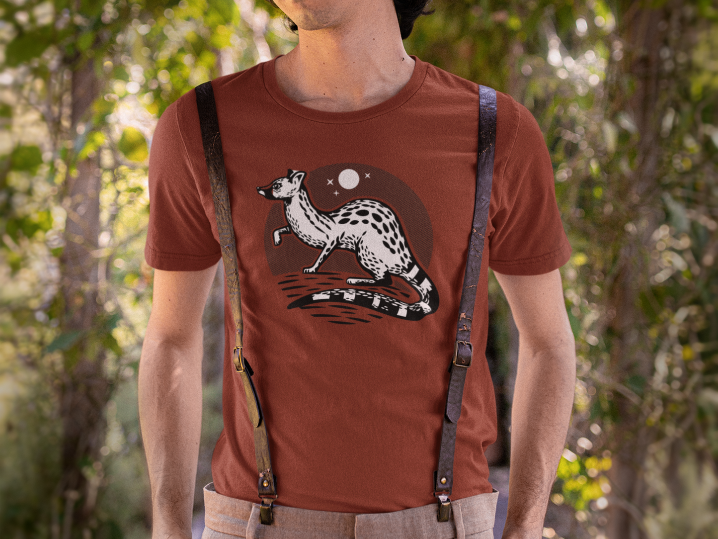 T-shirt #01 | "La genette noire"