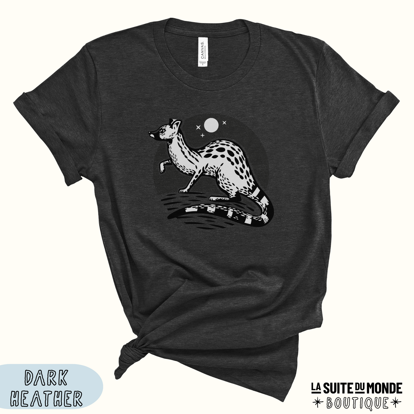 T-shirt #01 | "La genette noire"