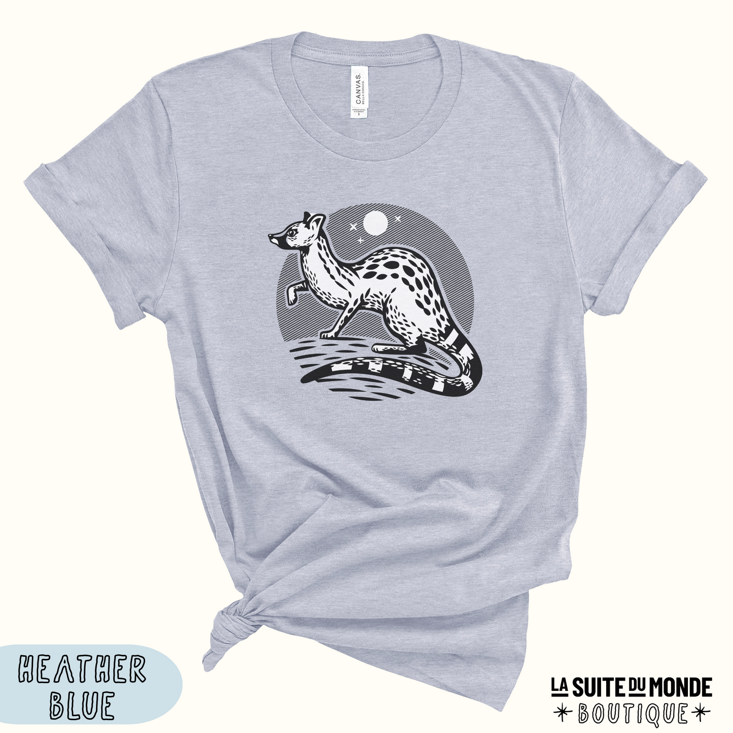 T-shirt #01 | "La genette noire"