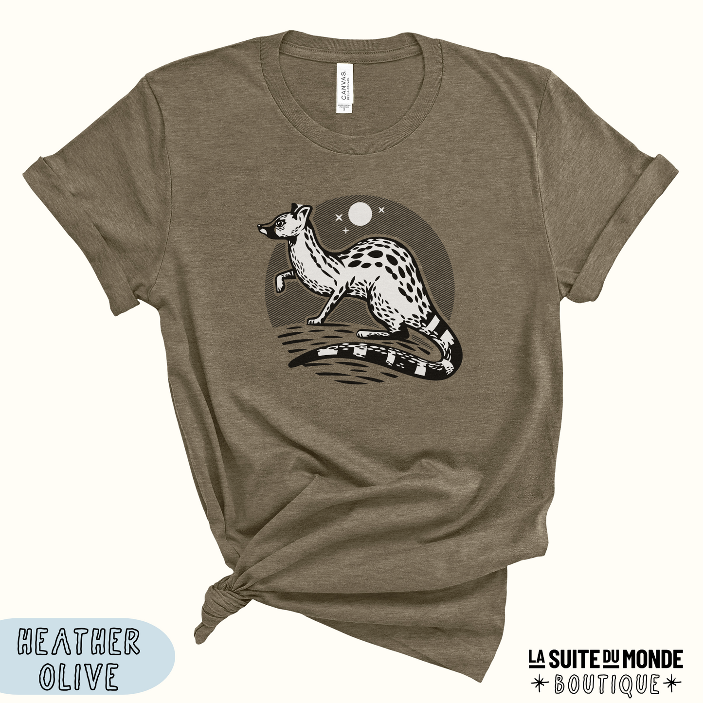 T-shirt #01 | "La genette noire"