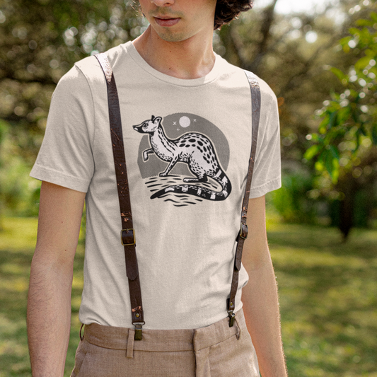 T-shirt #01 | "La genette noire"