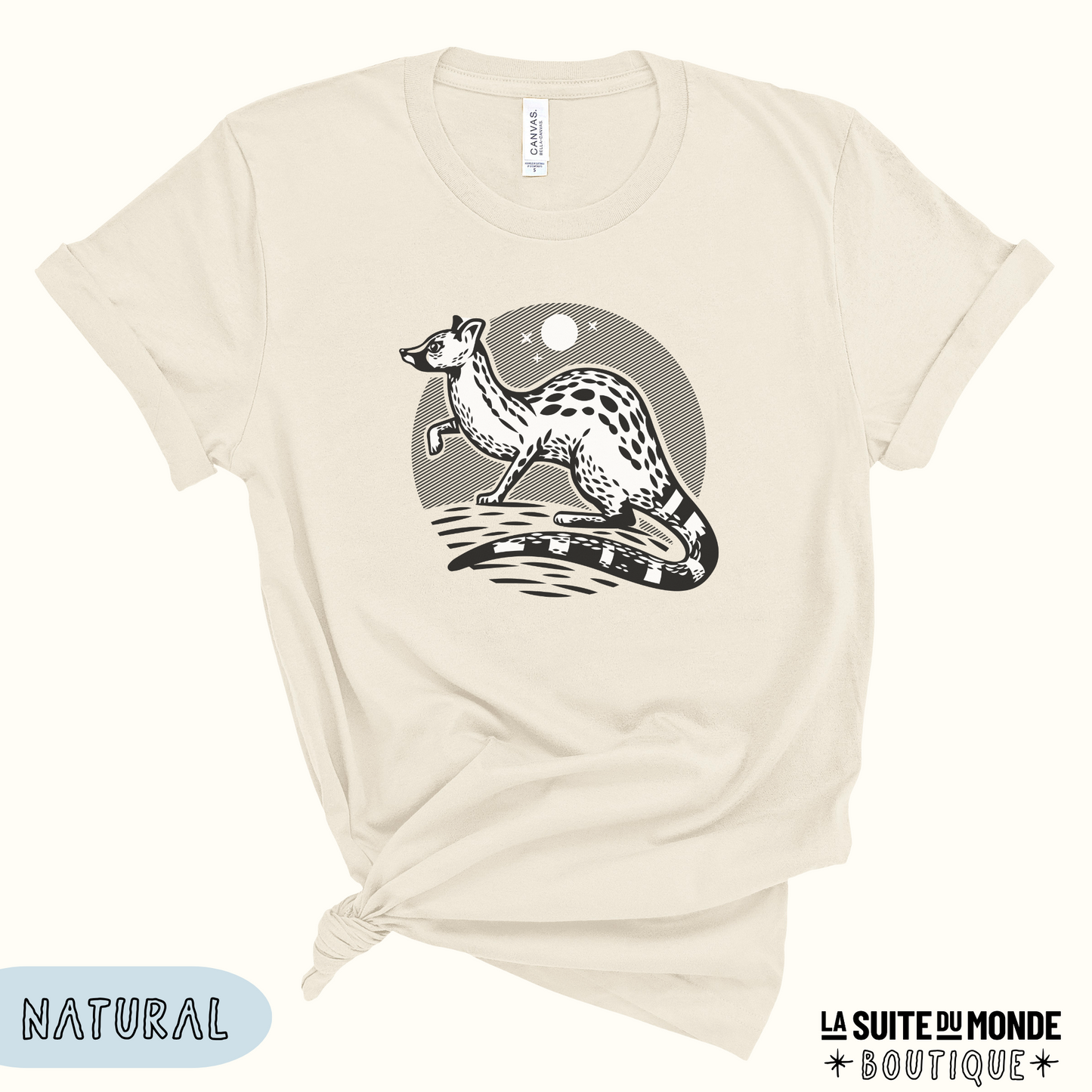 T-shirt #01 | "La genette noire"